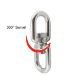 Heavy Duty Porch Swing Hanger 360 Swivel Ceiling Hooks for Punching Bag Hammock Chair Hanging Hardware with Spring - Image 5