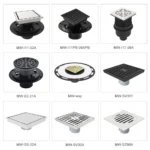 Modern Black Gray Slivery Bathroom Shower Accessories Brass 4 Inch Anti Odor SUS 304 316 Stainless Steel Floor Drain - Image 3